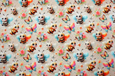 Baumwolljersey Digital Bee & Butterfly